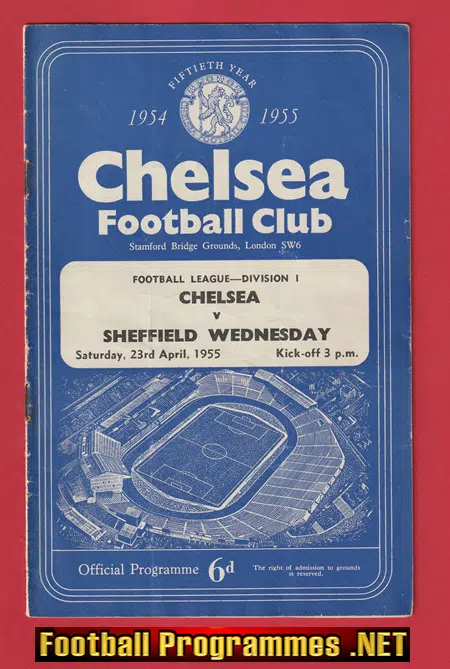 Chelsea v Sheffield Wednesday 1955 – Title Decider Match