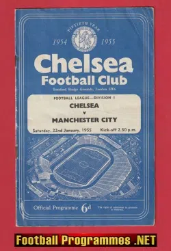Chelsea v Manchester City 1955 – 54/55 League Champions Season