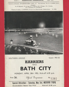 Kidderminster Harriers v Bath City 1952