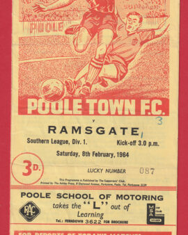 Poole Town v Ramsgate 1964