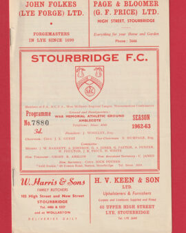 Stourbridge v Atherstone Town 1963