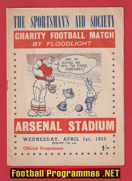 Boxers v Jockeys 1953 – Charity Match at Arsenal