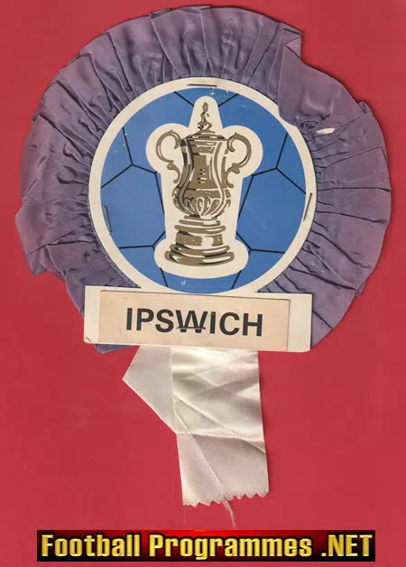 Ipswich Town Football Club Old Football Rosette 1960’s