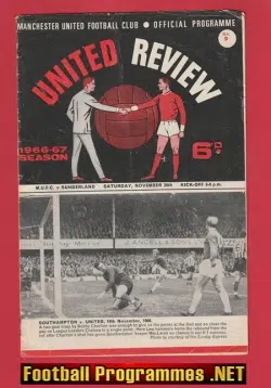 Manchester United v Sunderland 1966 - Man Utd