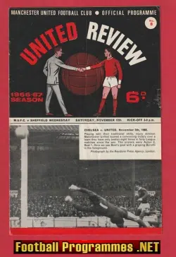Manchester United v Sheffield Wednesday 1966 - Man Utd