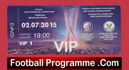 Alashkert v St Johnstone 2015 – Football Ticket Armenia Europa