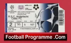 Anderlecht v Glasgow Celtic 2003 – Football Ticket Belgium