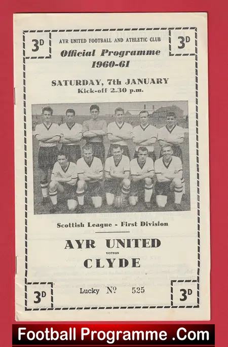 Ayr United v Clyde 1961 – Scotland
