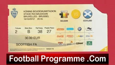 Belgium v Scotland 2012 – Football Ticket Brussels