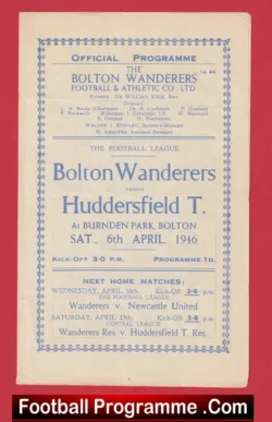 Bolton Wanderers v Huddersfield Town 1946 – 1940s