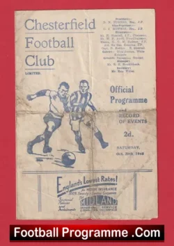 Chesterfield v Middlesbrough 1945 – War Time Issue