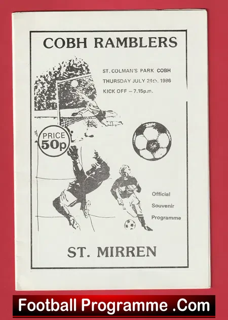 Cobh Ramblers v St Mirren 1986 – Ireland