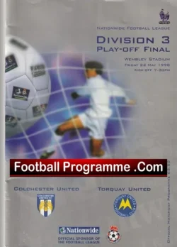 Colchester United v Torquay United 1998 – Playoff Final Wembley