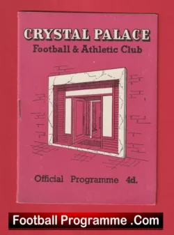 Crystal Palace v Exeter City 1959 - football programme