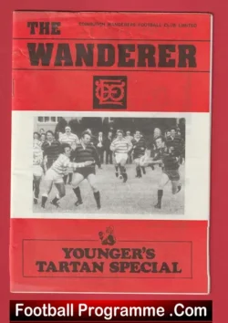 Edinburgh Wanderers v Haddington 1985 - football programme