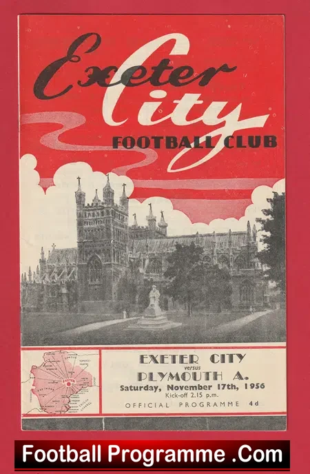 Exeter City v Plymouth Argyle 1956