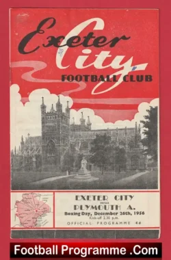 Exeter City v Plymouth Aryle 1956