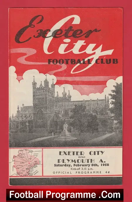 Exeter City v Plymouth Aryle 1958