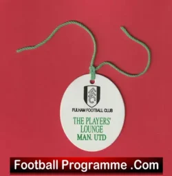 Fulham v Manchester United Players Lounge Pass Ticket