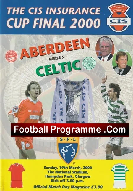 Glasgow Celtic v Aberdeen 2000 – Scottish Cup Final Scotland