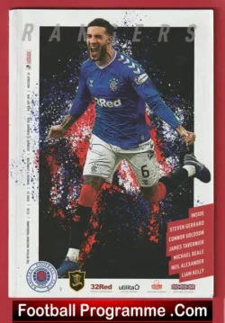Glasgow Rangers v Livingston 2020 - football programme