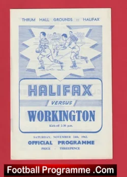 Halifax Rugby v Workington Town 1962