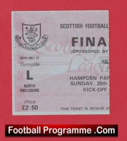 Heart Of Midlothian v Glasgow Celtic 2019 – Cup Final Ticket ???