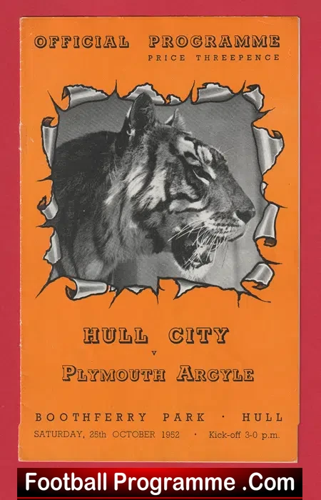 Hull City v Plymouth Argyle 1952