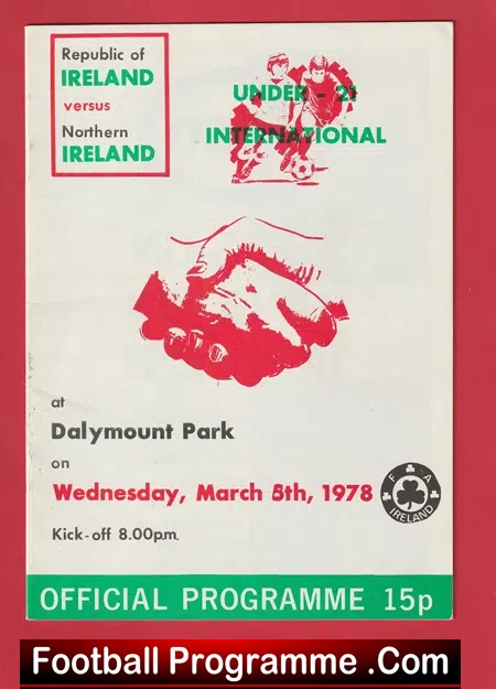 Ireland v Northern Ireland 1978 – Dalymount Park U21