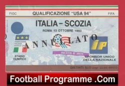 Italy v Scotland 1993 – World Cup Qualifying USA 94