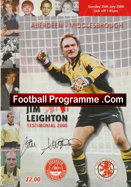 Jim Leighton Testimonial Benefit Match Aberdeen 2000