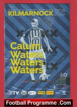 Kilmarnock v Glasgow Rangers 2020 - football programme