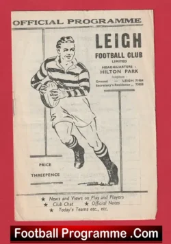 Leigh Rugby v Workington Town 1962