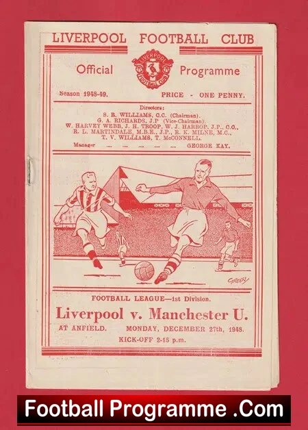 Liverpool v Manchester United 1948 – Man Utd