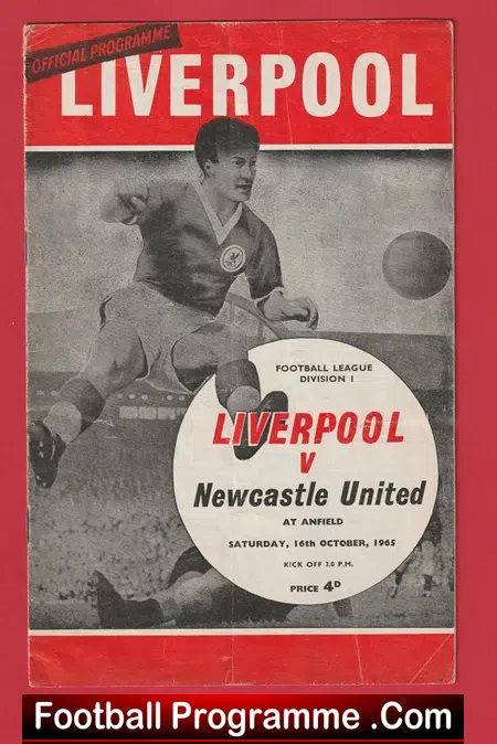 Liverpool v Newcastle United 1965 – 1960’s