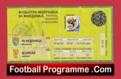 Macedonia v Scotland 2008 – Ticket