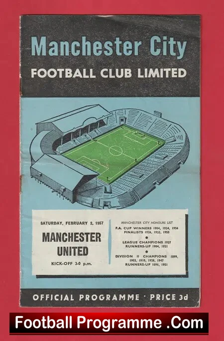 Manchester City v Manchester United 1957 – Man United