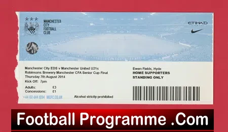 Manchester City v Manchester United 2014 – Senior Cup Final U21