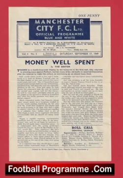 Manchester City v Newcastle United 1949