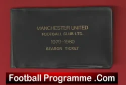 Manchester United Man Utd Season Ticket Book LMTB 1979 1980