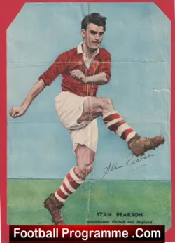 Manchester United Stan Pearson Autograph Signed Picture 1940's - football memorabilia