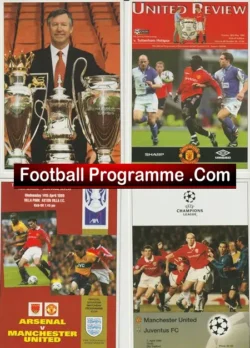 Manchester United Treble Season Post Card Set 1998 - 1999 - football programme