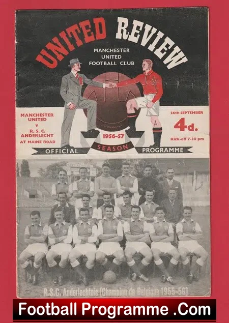 Manchester United v Anderlecht RSC 1956 – 1st European Game