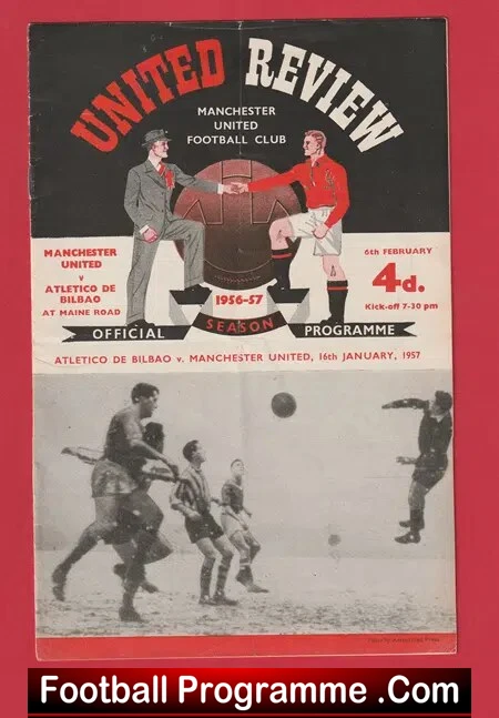 Manchester United v Athletico Bilbao 1957 – European Cup Match