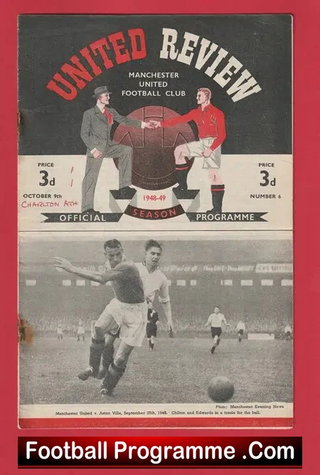 Manchester United v Charlton Athletic 1948 – 1940s Man Utd