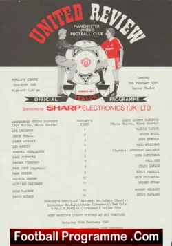 Manchester United v Derby County 1991 - Reserves Paul Ince - football programme