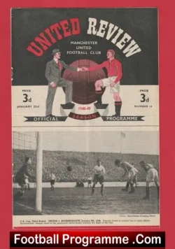 Manchester United v Manchester City 1949 – Man Utd 1940s