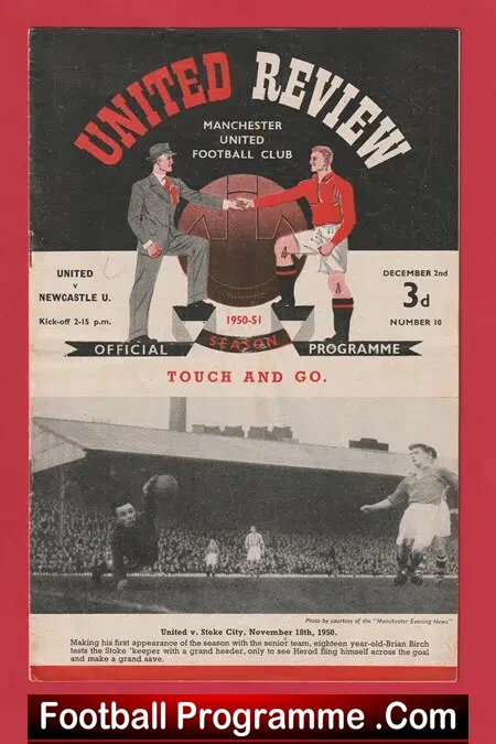 Manchester United v Newcastle United 1950 – Man Utd