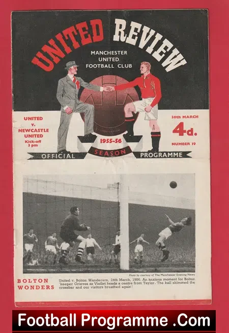 Manchester United v Newcastle United 1956