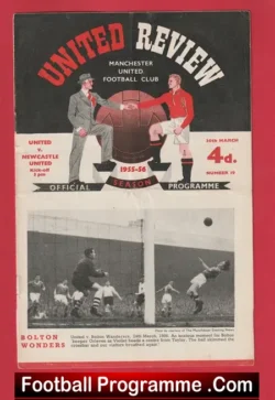 Manchester United v Newcastle United 1956